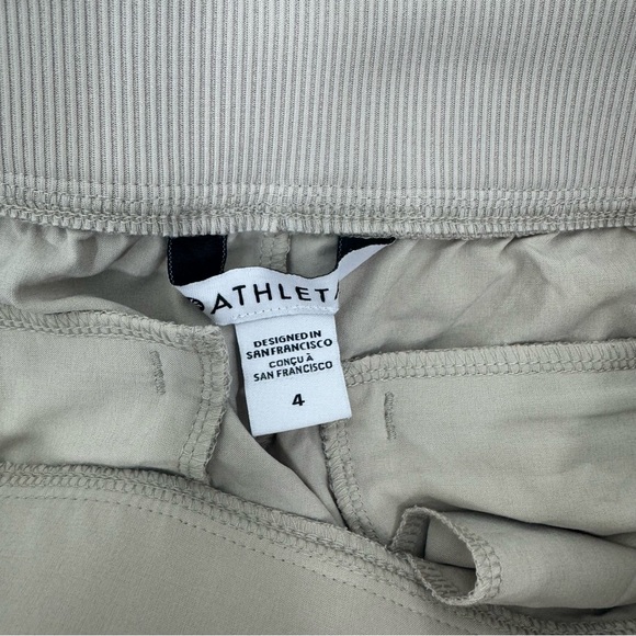 Athleta Brooklyn Ankle Pants Beige Size 4 Travel Stretch Pull On - Picture 8 of 16